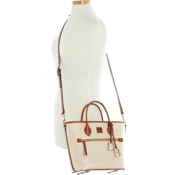 Dooney & Bourke Pebble Grain Handle Tote - Bone - Picture 4 of 4